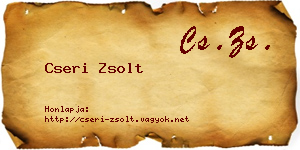 Cseri Zsolt névjegykártya